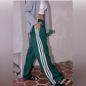 NWT COMMENSE Casual Striped Patchwork Pants